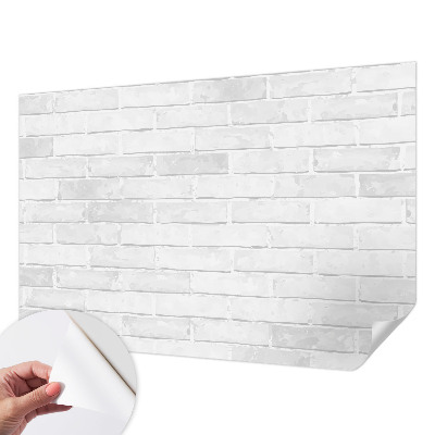 3D wall mural with a brick wall design