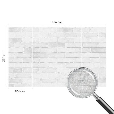 3D wall mural with a brick wall design