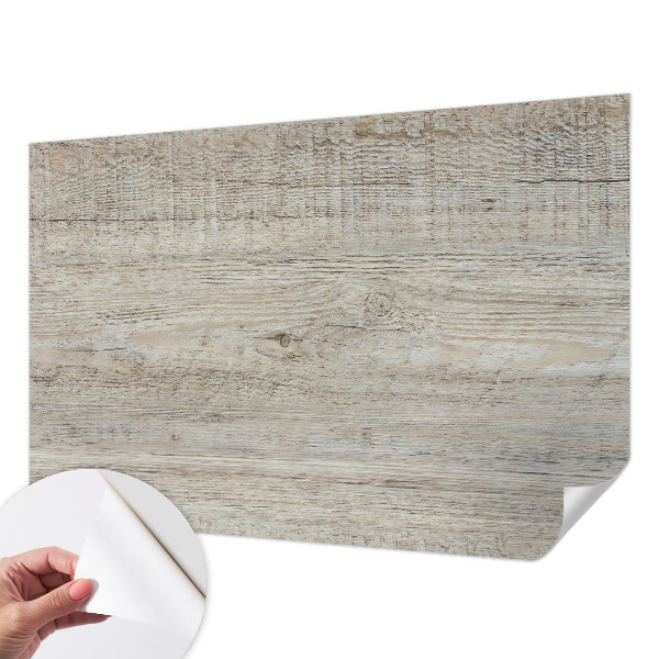 Nursery wall mural with wooden rings