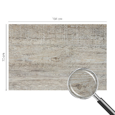 Nursery wall mural with wooden rings