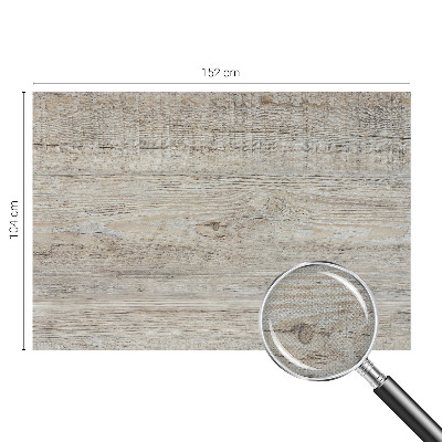 Nursery wall mural with wooden rings