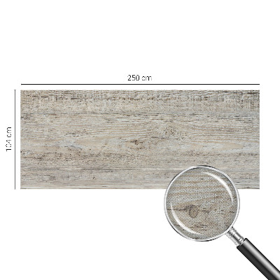 Nursery wall mural with wooden rings