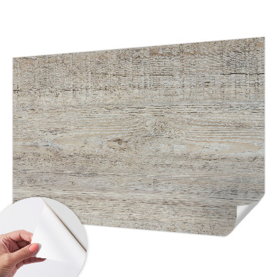 Nursery wall mural with wooden rings