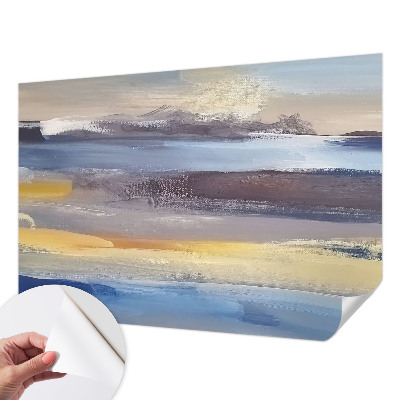 3D photo wallpaper mural showing a peaceful landscape