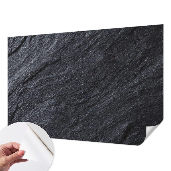 Children's wall mural with a stone structure design