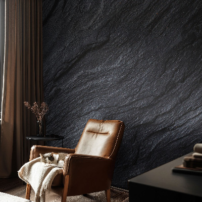 Children's wall mural with a stone structure design