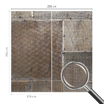 Self-adhesive wall mural Metallic patterns
