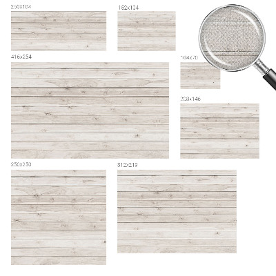 Peel and stick wallpaper mural with a natural wood look