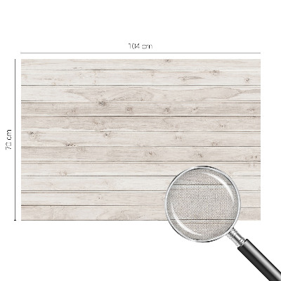 Peel and stick wallpaper mural with a natural wood look