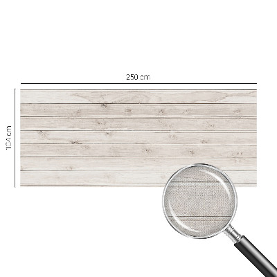 Peel and stick wallpaper mural with a natural wood look