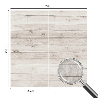Peel and stick wallpaper mural with a natural wood look