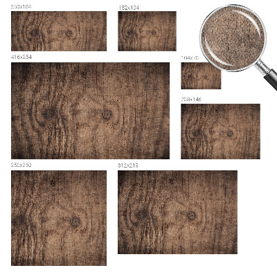 Stick-on wall mural with a rustic wood design