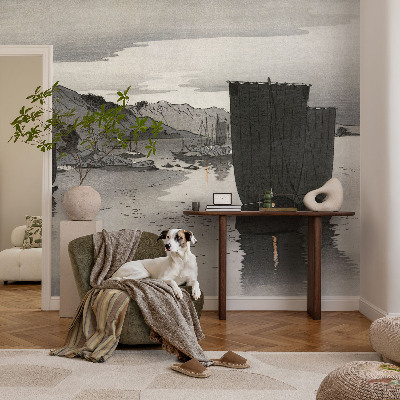 Removable wall mural wallpaper Evening bay