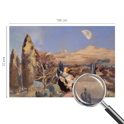 Removable wall mural featuring a forest landscape