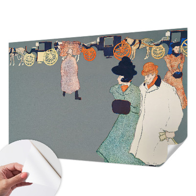 Peel and stick wall mural for kids' room with a coach costume theme