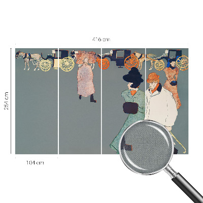 Peel and stick wall mural for kids' room with a coach costume theme