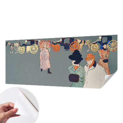 Peel and stick wall mural for kids' room with a coach costume theme
