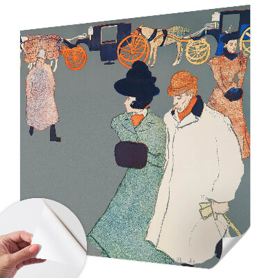 Peel and stick wall mural for kids' room with a coach costume theme