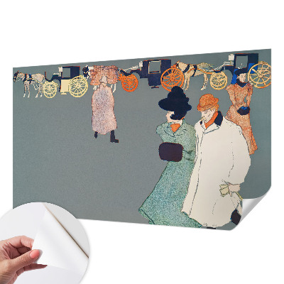 Peel and stick wall mural for kids' room Coach costumes
