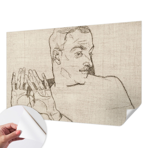 3D photo wallpaper mural with a distinctive character