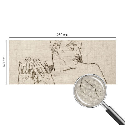 3D photo wallpaper mural with a distinctive character
