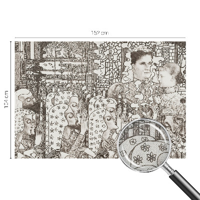 Baby room wall mural Floral portraits