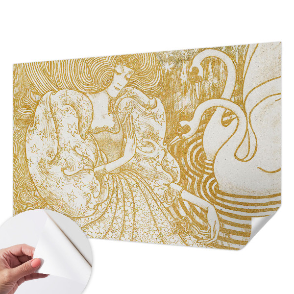 Self-adhesive wall mural Feminine elegance