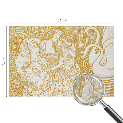 Self-adhesive wall mural Feminine elegance