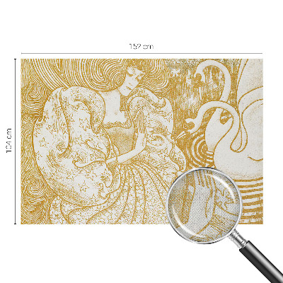 Self-adhesive wall mural Feminine elegance