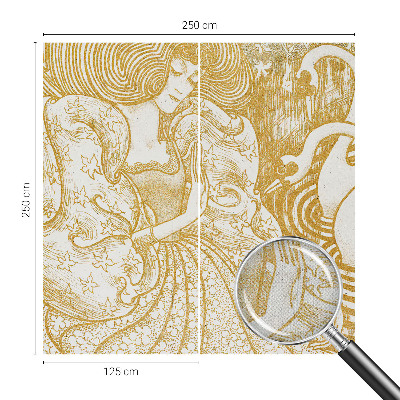 Self-adhesive wall mural Feminine elegance