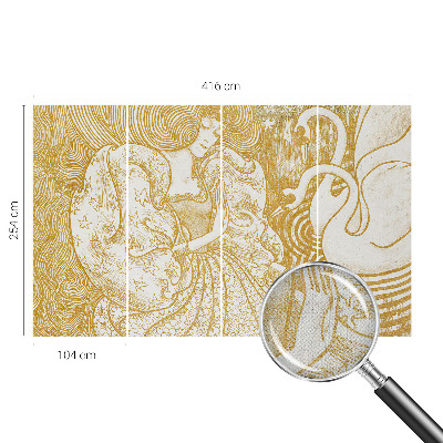 Self-adhesive wall mural Feminine elegance