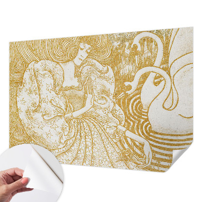 Self-adhesive wall mural Feminine elegance