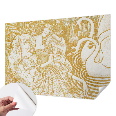 Self-adhesive wall mural Feminine elegance