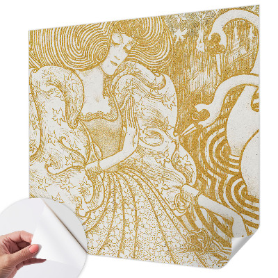 Self-adhesive wall mural Feminine elegance