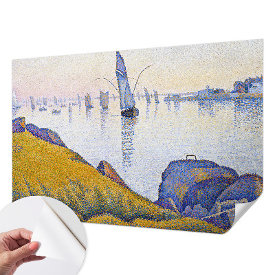 Self-adhesive photo wallpaper with a sail reflection design