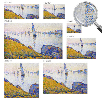 Self-adhesive photo wallpaper with a sail reflection design