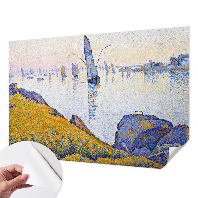 Self-adhesive photo wallpaper with a sail reflection design