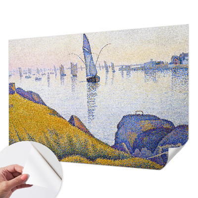 Self-adhesive photo wallpaper with a sail reflection design