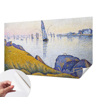 Self-adhesive photo wallpaper with a sail reflection design