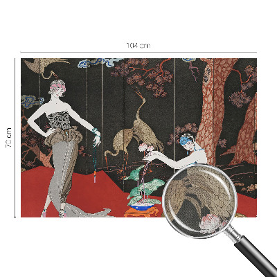 Peel and stick wall mural for living room Elegant scene