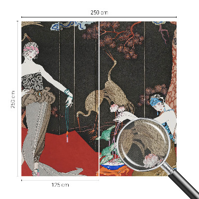 Peel and stick wall mural for living room Elegant scene