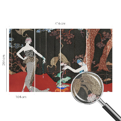 Peel and stick wall mural for living room Elegant scene