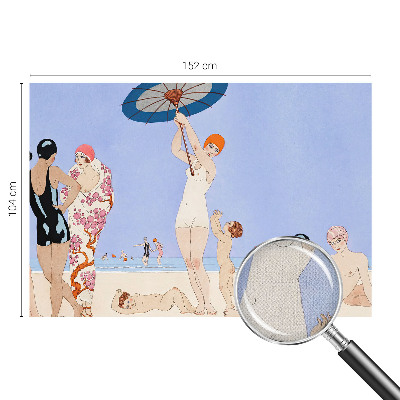 Peel and stick wall mural for bedroom Retro beach