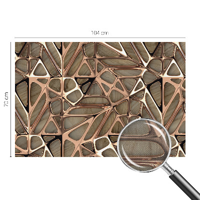 Peel and stick wall mural for kids' room with a geometric pattern