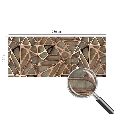 Peel and stick wall mural for kids' room with a geometric pattern