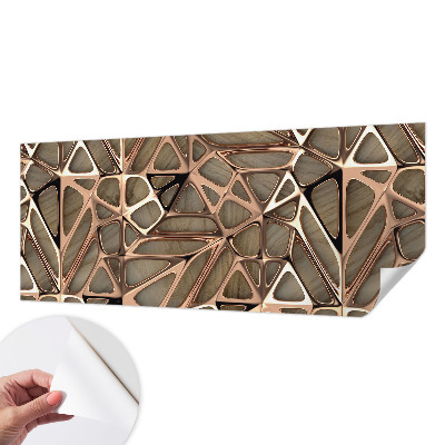 Peel and stick wall mural for kids' room with a geometric pattern