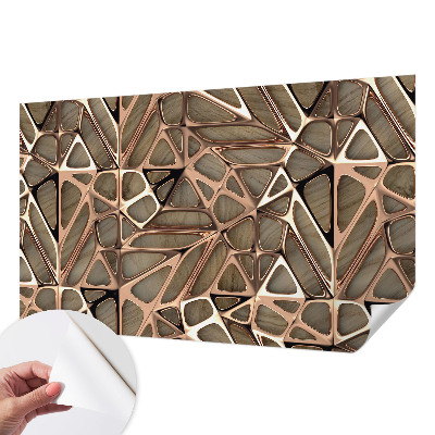 Peel and stick wall mural for kids' room with a geometric pattern