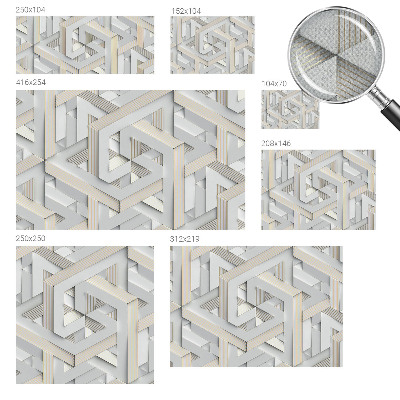Nursery wall mural Illusory forms