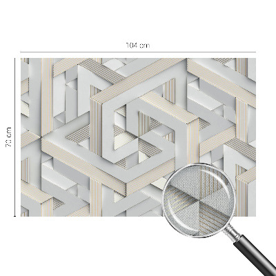 Nursery wall mural Illusory forms