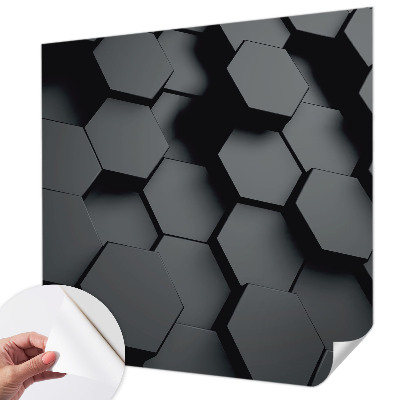 3D photo wallpaper mural 3D hexagons